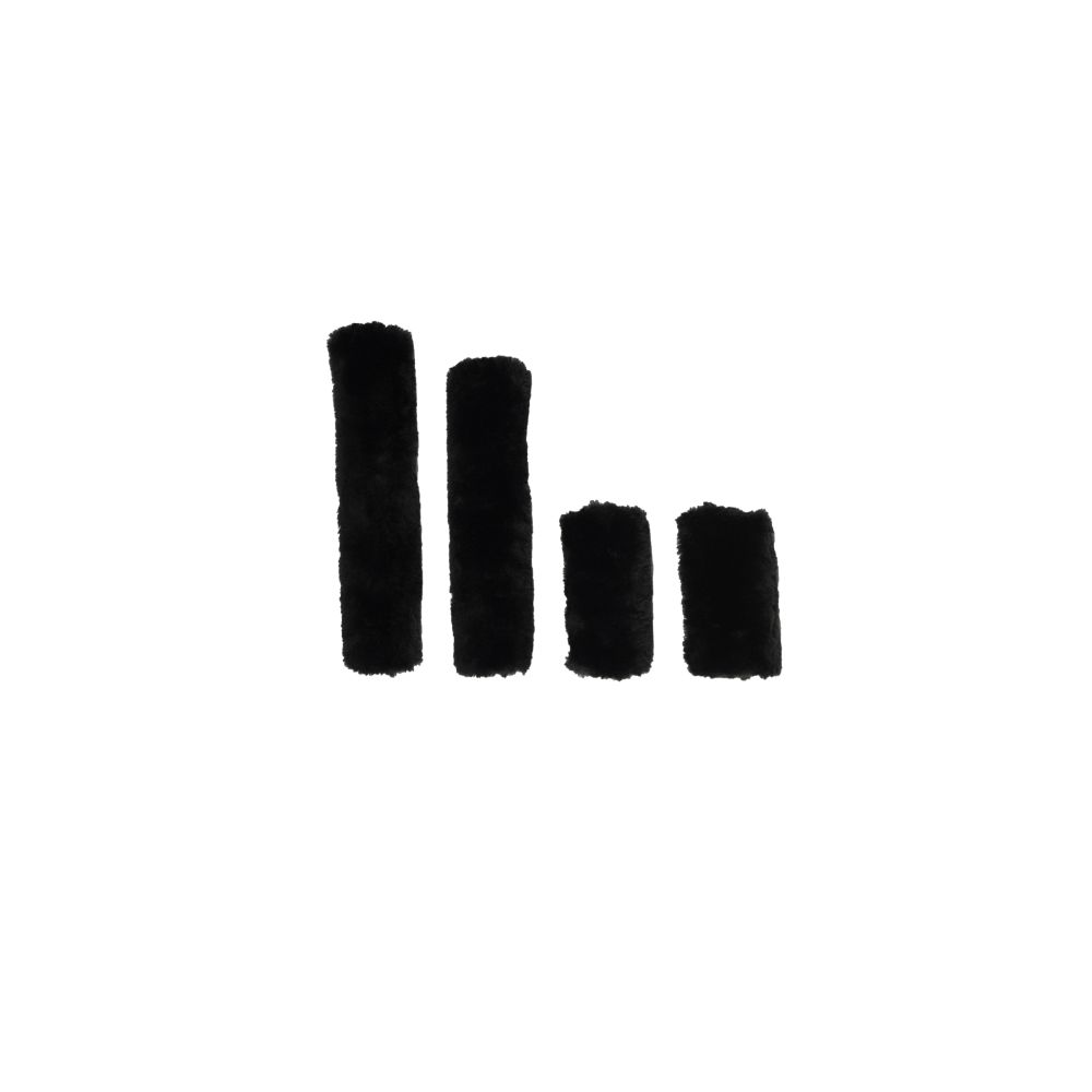 KENTUCKY® HORSEWEAR Schaffell-Halfter-Set, schwarz