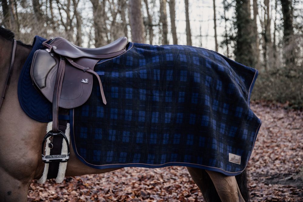 KENTUCKY® HORSEWEAR Ausreitdecke Quadrat Heavy Fleece, kariert