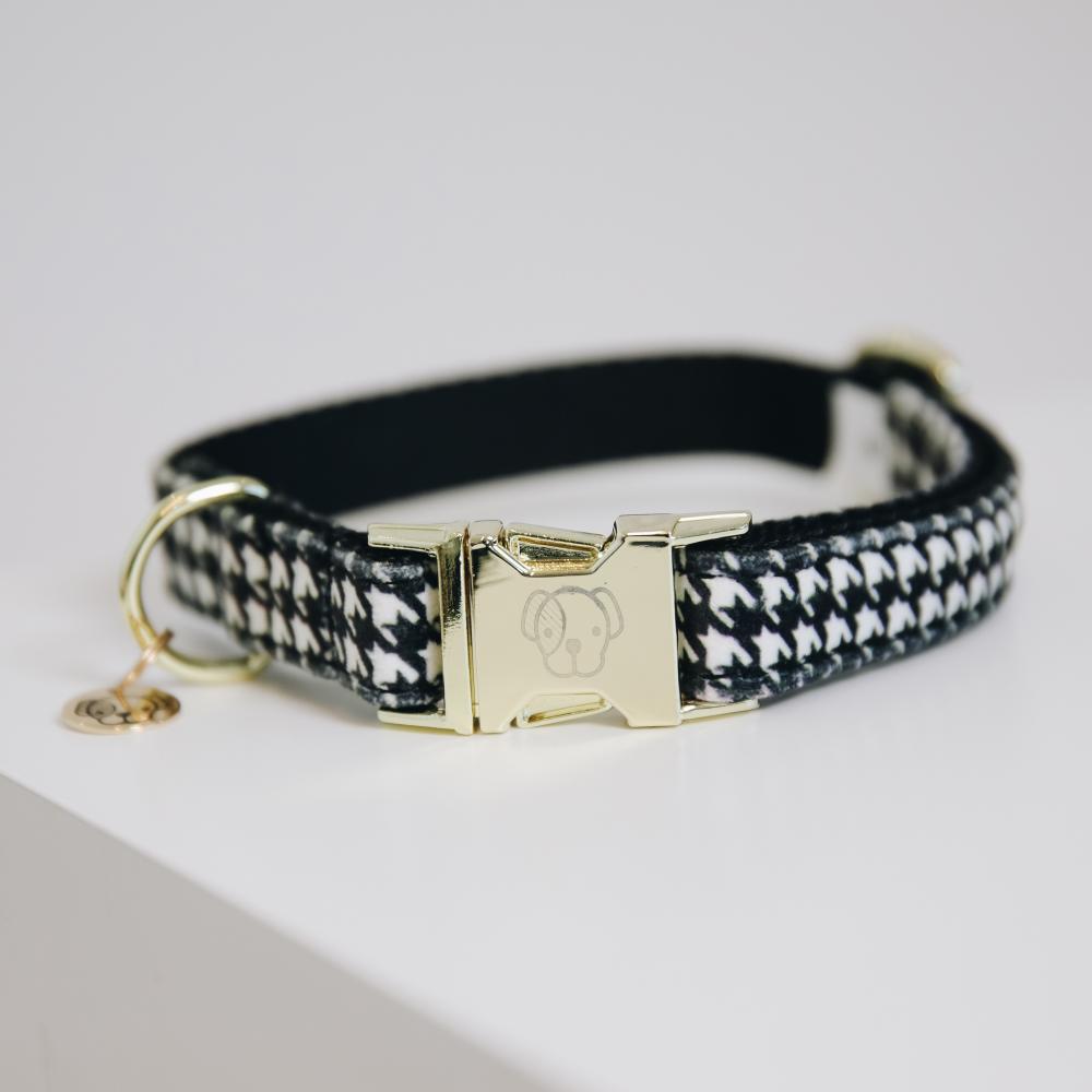 KENTUCKY® DOGWEAR Hundehalsband Pied-De-Poule, schwarz
