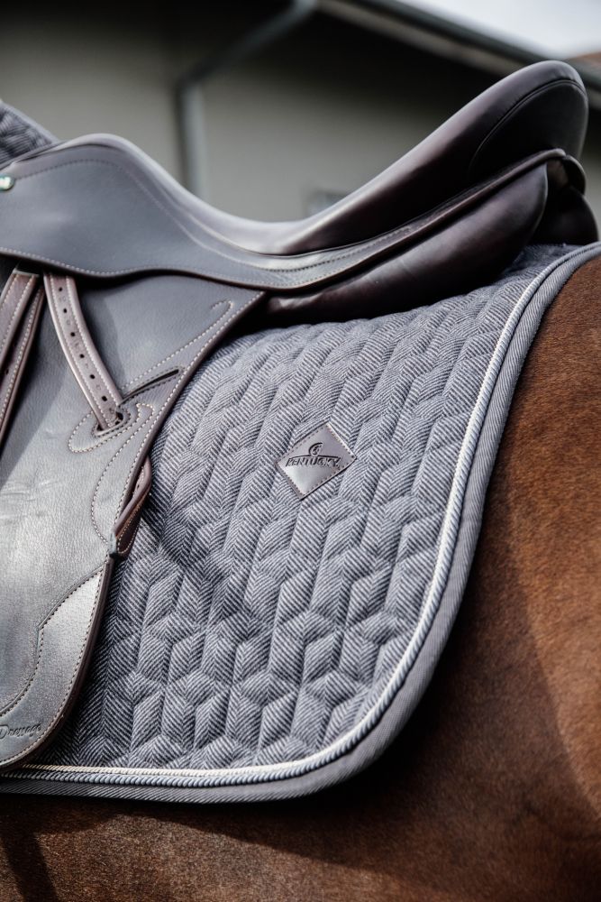 KENTUCKY® HORSEWEAR Schabracke Wolle Dressur, grau