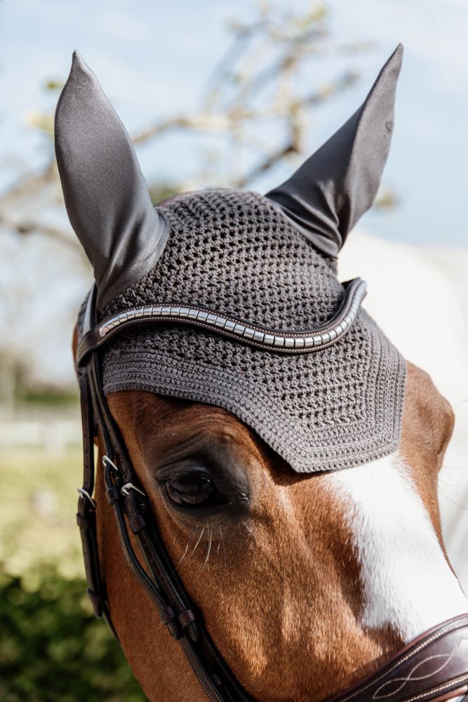 KENTUCKY® HORSEWEAR Fliegenhaube Wellington, grau