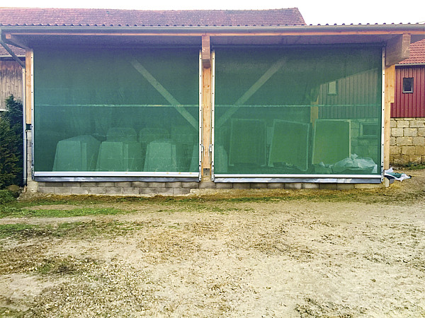 PATURA Schnelllauftor mit Führungsschienen, Breite 4,00 m 