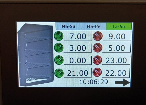 GROWI® Touchscreen-Luxe-Steuerung für Rauhfutter-Automat Heinätin