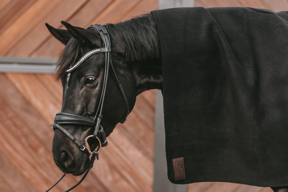 KENTUCKY® HORSEWEAR Fleecedecke Square Heavy, schwarz