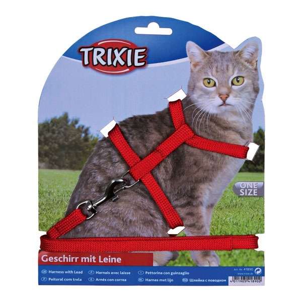 Katzen-Garnitur mit Leine