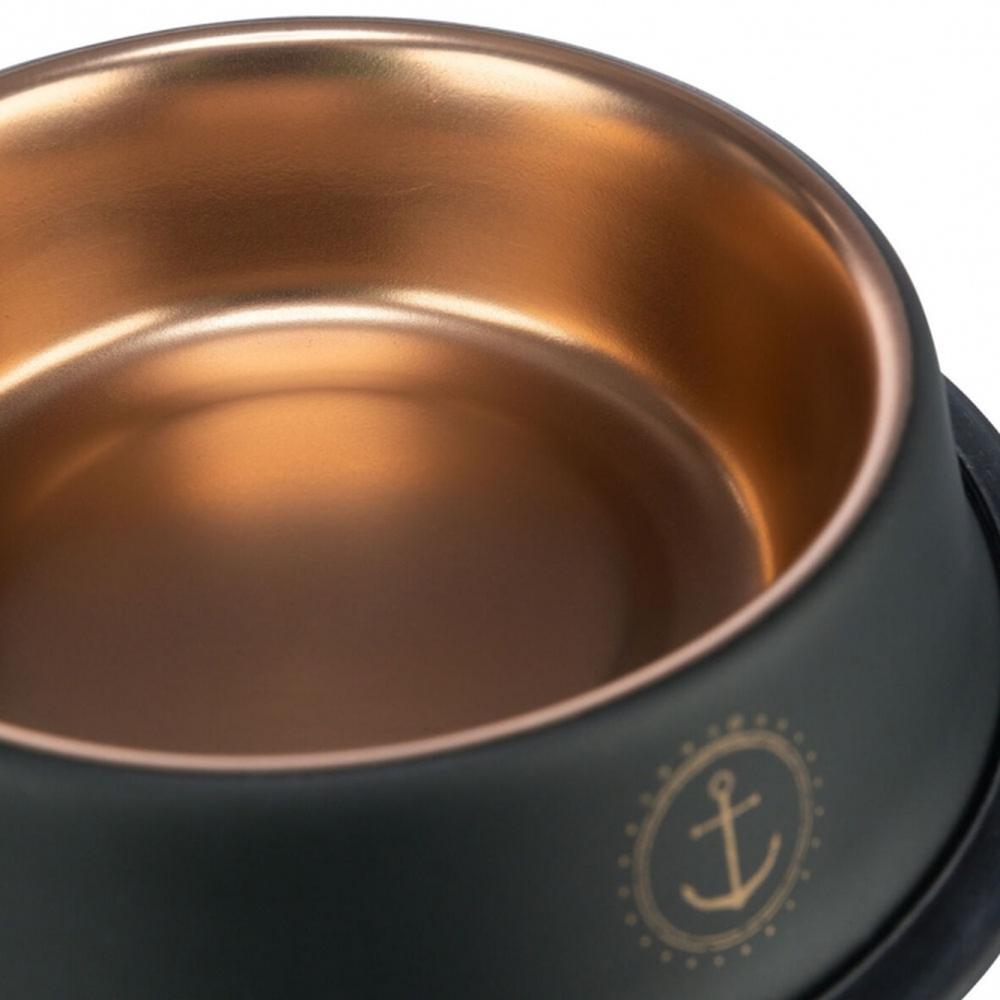 TRIXIE BE NORDIC Edelstahlnapf, schwarz/bronze