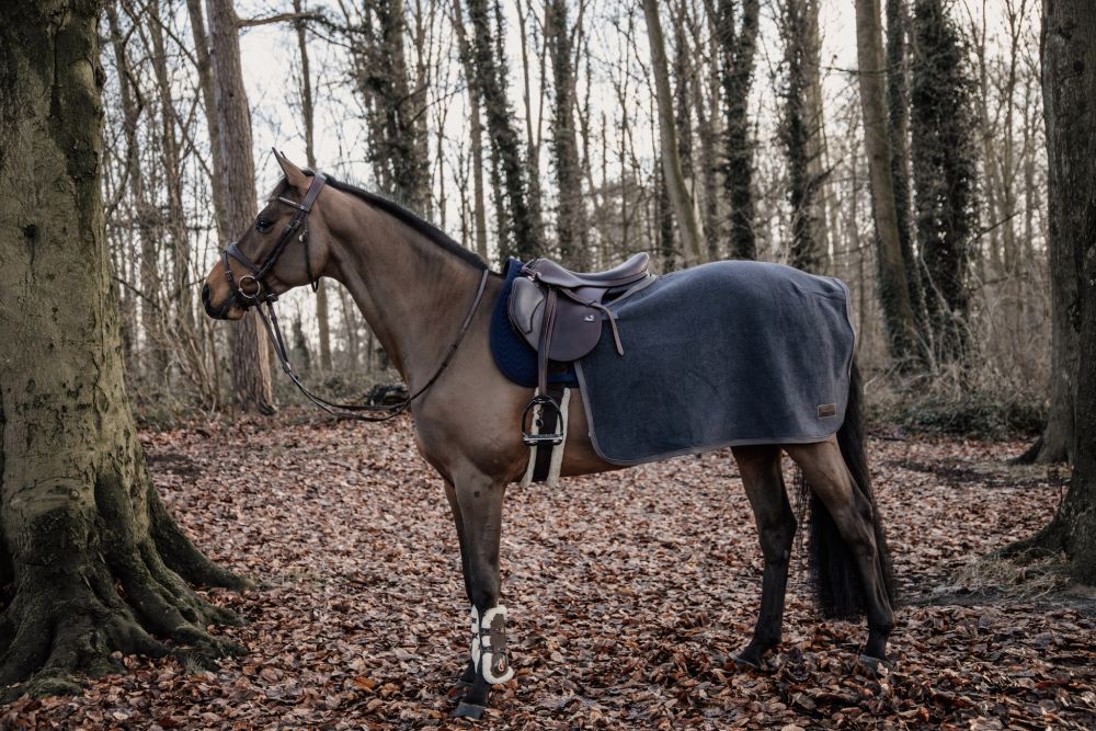 KENTUCKY® HORSEWEAR Ausreitdecke Quadrat Heavy Fleece, dunkelgrau