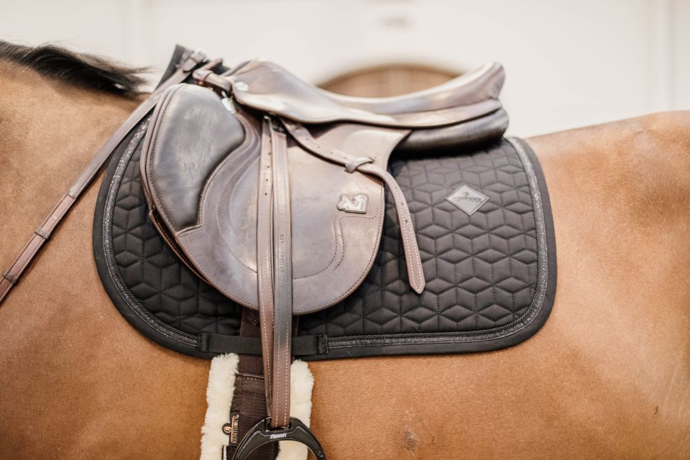 KENTUCKY® HORSEWEAR Schabracke mit Glitzereinfassung Springen, schwarz