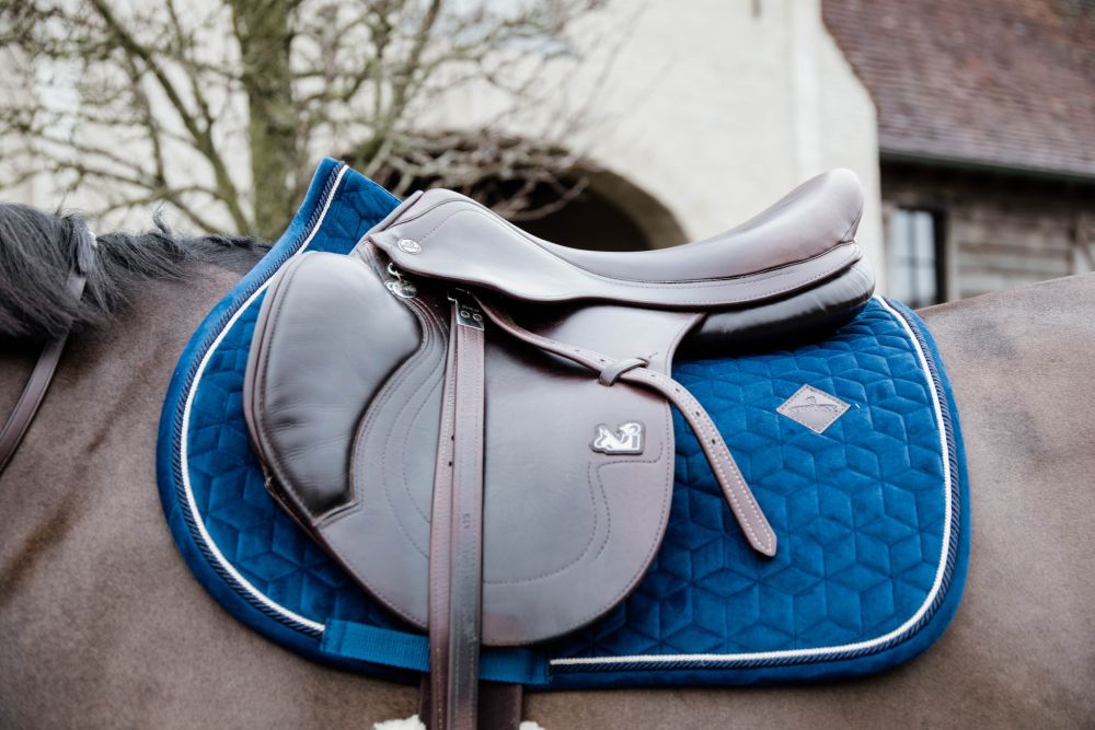 KENTUCKY® HORSEWEAR Schabracke Basic Velvet Springen, marine