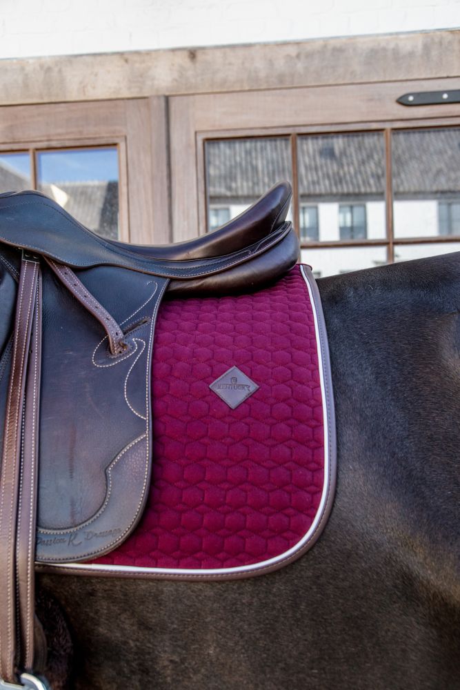 KENTUCKY® HORSEWEAR Schabracke Classic Leder Dressur, bordeaux