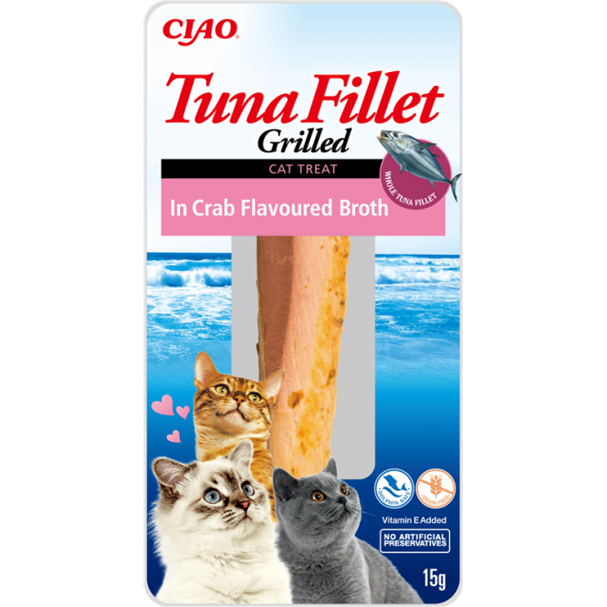 Inaba Churu Thunfischfilet mit Krabbe - 15 g