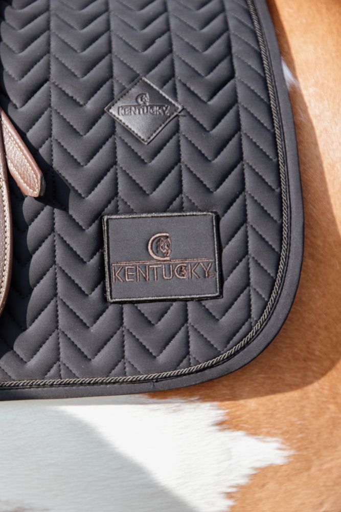 KENTUCKY® HORSEWEAR Schabracke Fishbone Competition Dressur, schwarz