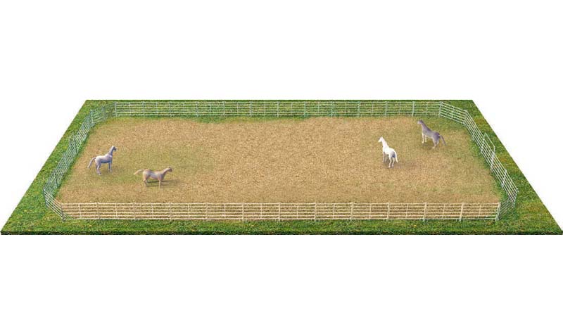 Weidepanel Reitplatz 40 x 18 Meter (Komplett-Set!)