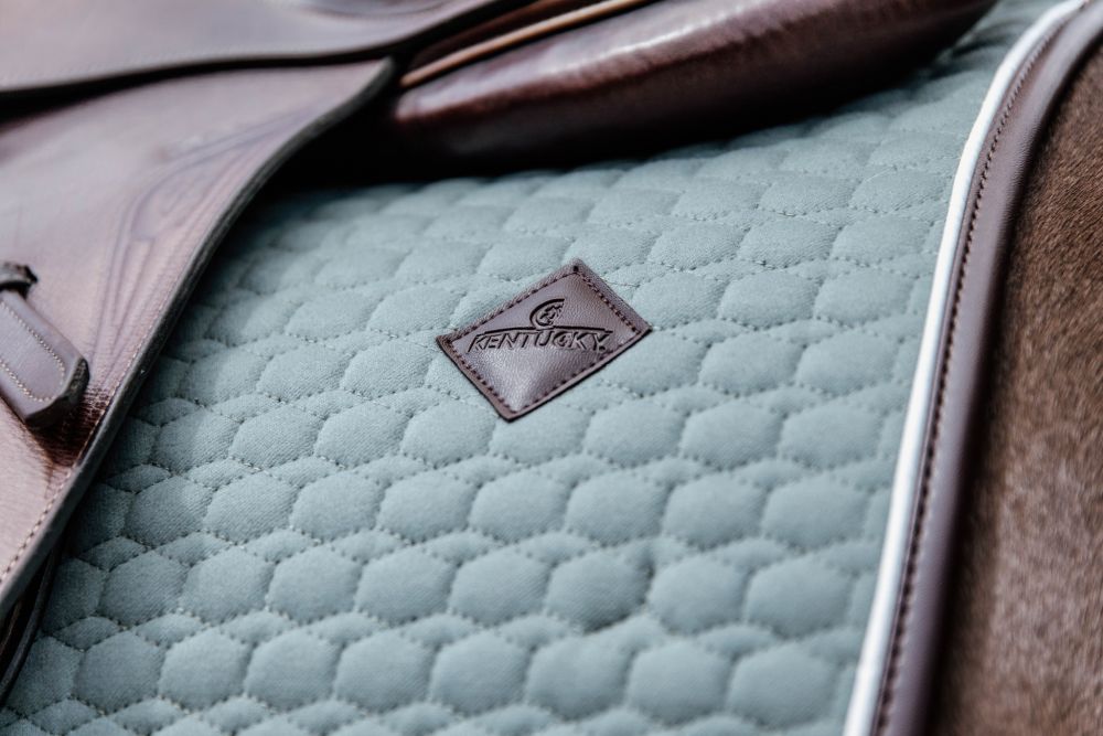 KENTUCKY® HORSEWEAR Schabracke Classic Leder Springen, dusty green