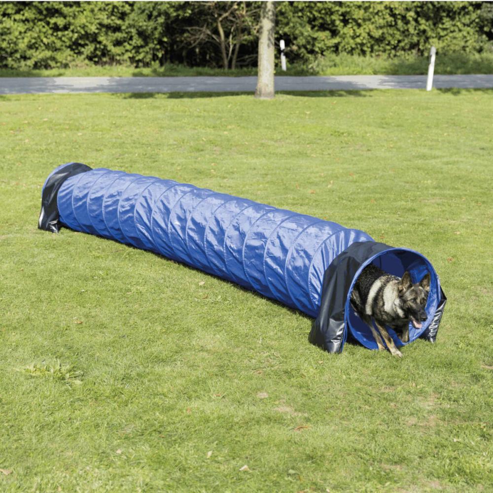 TRIXIE Agility Tunnel für mittlere & große Hunde, blau