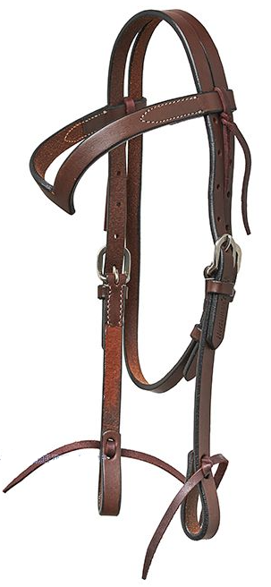 WESTERN IMPORTS® PONY KOPFSTÜCK, V- STIRNBAND, DUNKEL GEÖLT