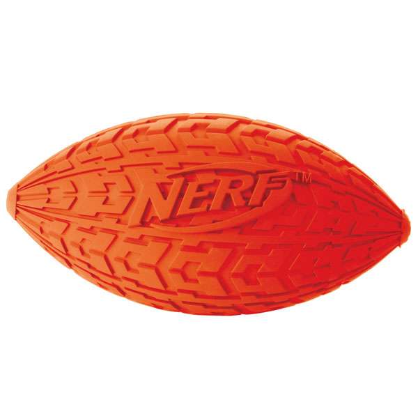 NERF DOG Trax Tire Squeak Football 