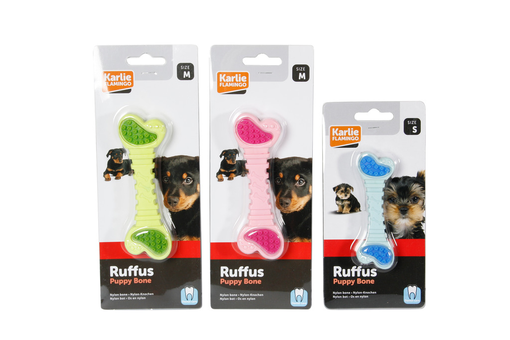 Ruffus Puppy Vollgummi Dento Knochen