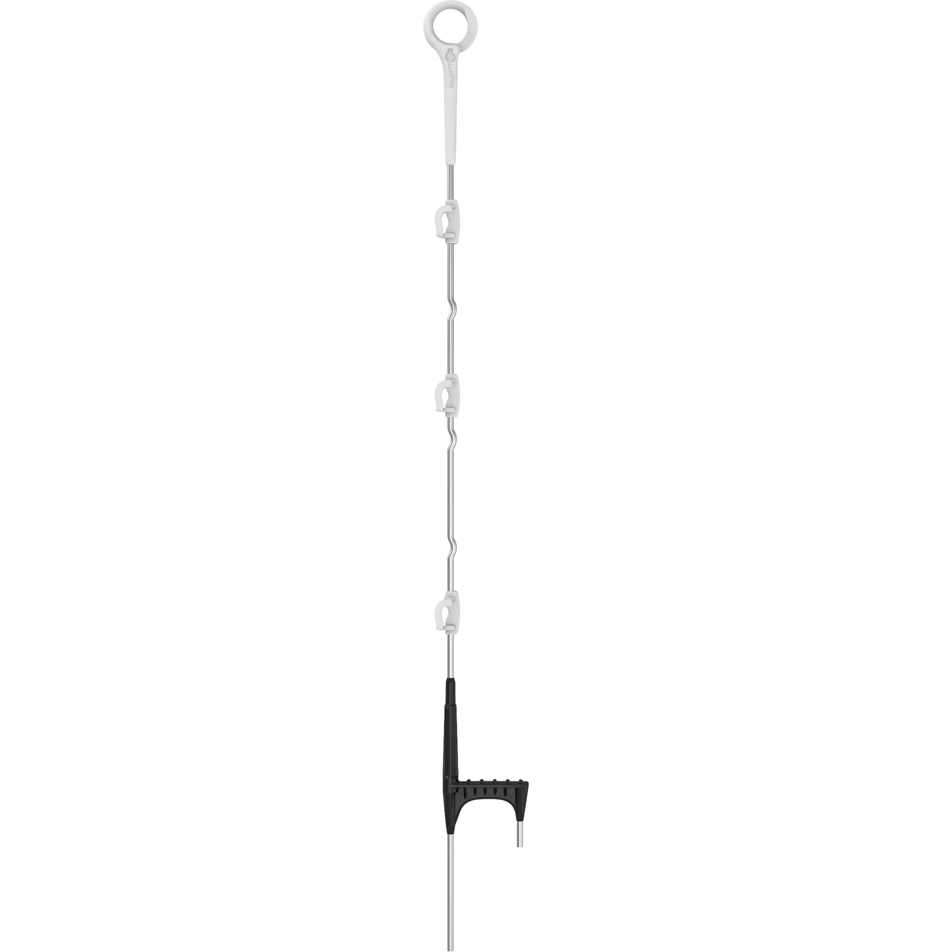 GALLAGHER Mehrdraht Ring-Top Pfahl, 1,10 m, weiß (10 Stück)