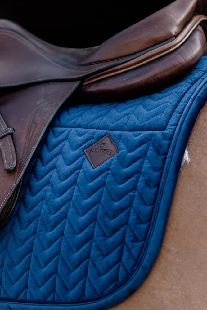KENTUCKY® HORSEWEAR Skin Friendly Schabracke Velvet Springen, marine