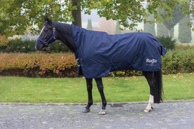 KERBL Outdoor-Pferdedecke RugBe HighNeck, dark navy
