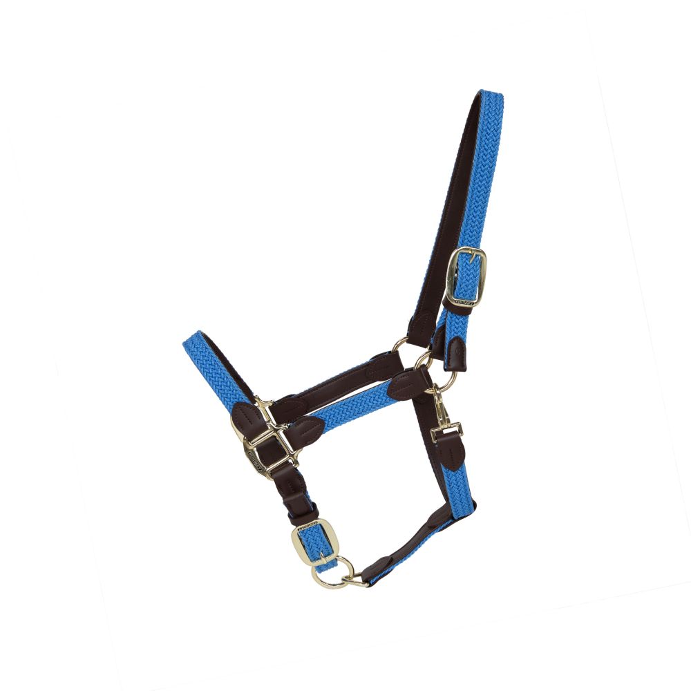 KENTUCKY® HORSEWEAR geflochtenes Nylon Halfter, light blue