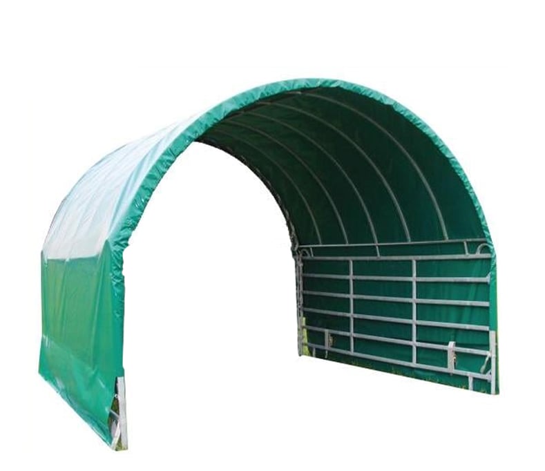 GROWI® Rundbogen-Weidezelt 3,60 x 3,60 x 3,25 m ohne Tor