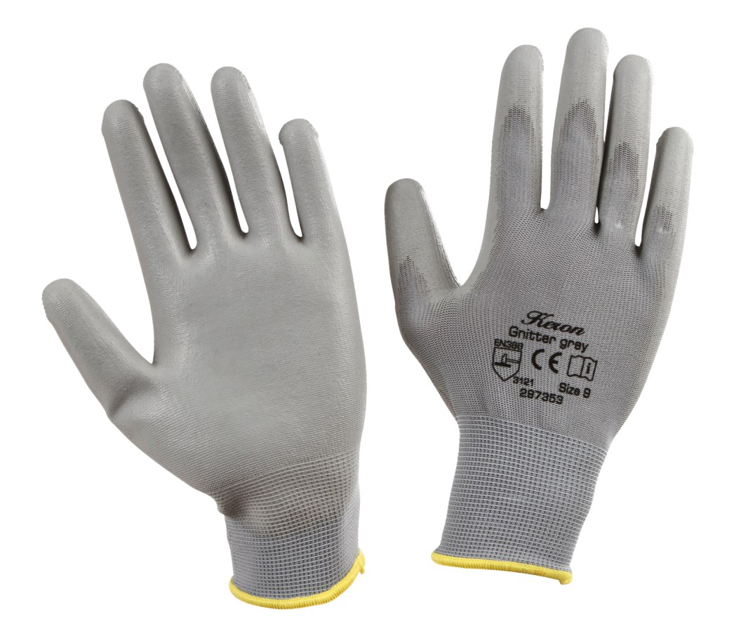 KERBL Feinstrickhandschuh Gnitter, grau