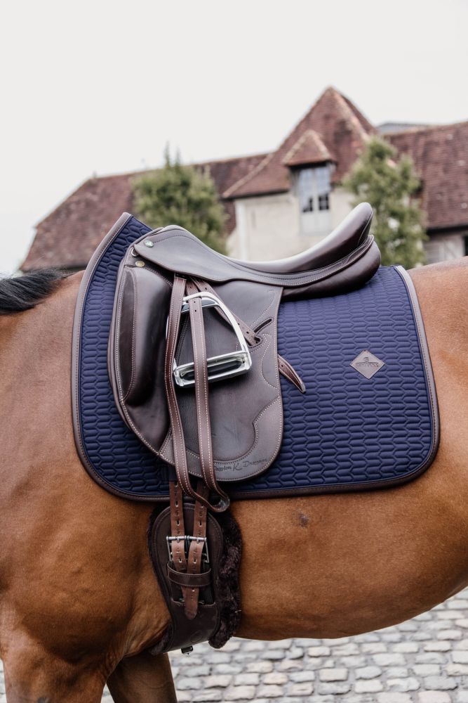 KENTUCKY® HORSEWEAR Schabracke Color Edition Leder Dressur, marine