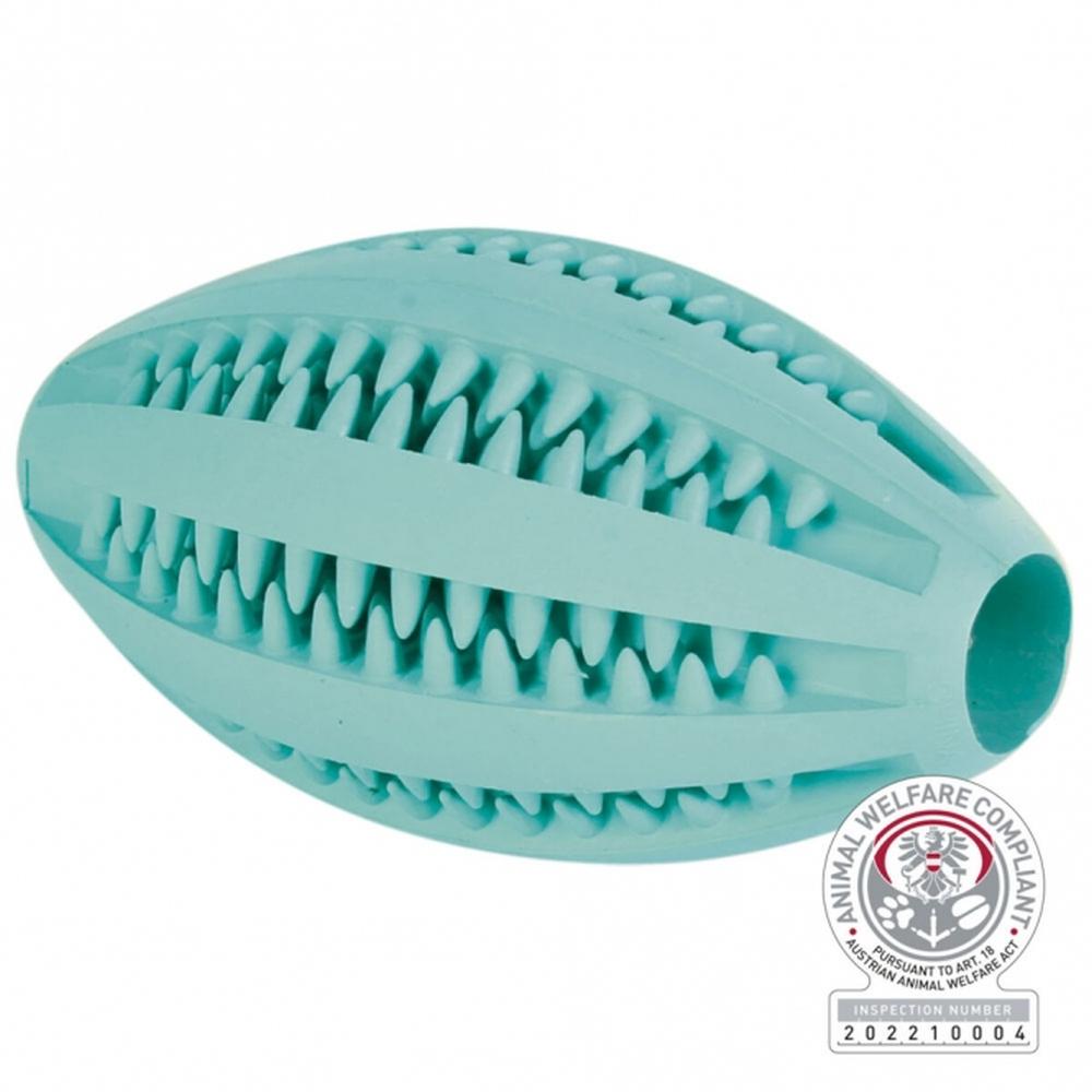 TRIXIE Denta Fun Rugbyball mit Minzgeschmack