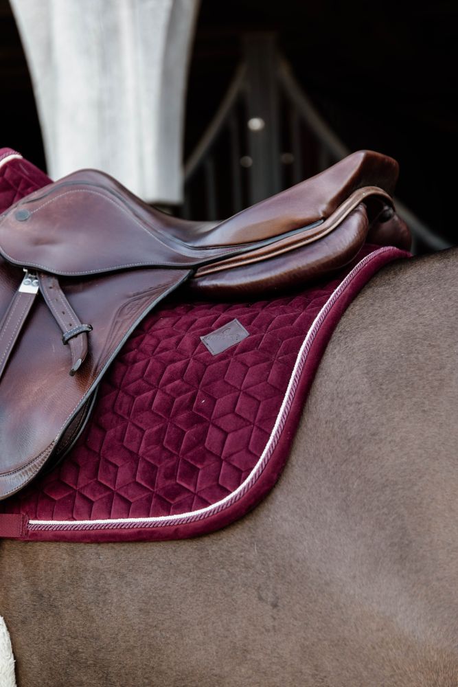 KENTUCKY® HORSEWEAR Schabracke Velvet Springen, bordeaux
