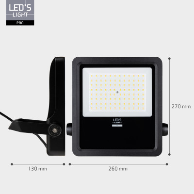 SHADA Flutlicht - 100 W 15.000 lm 3.000 K/4.000 K/5.000 K - San'an LED - schwarz