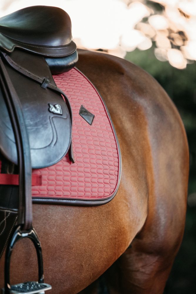KENTUCKY® HORSEWEAR Schabracke Color Edition Leder Springen, koralle