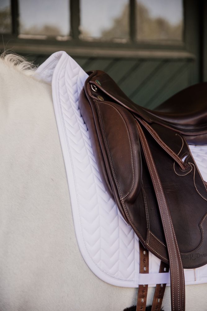 KENTUCKY® HORSEWEAR Schabracke Fishbone Dressur, weiß