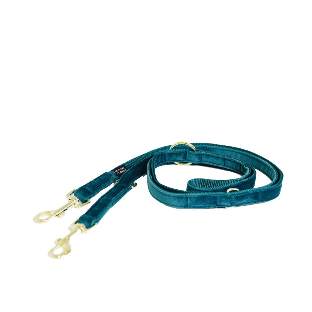 KENTUCKY® DOGWEAR Hundeleine Samt 200 cm, smaragdgrün