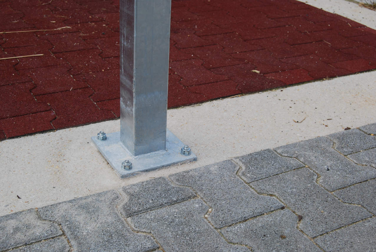HAU Standsäule für Sicherheitsfressgitter