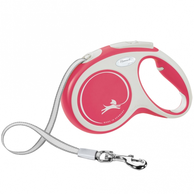 FLEXI Rollleine New COMFORT Gurt - 5m, bis 25kg 