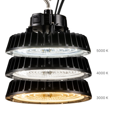 SHADA Hallenstrahler High Bay - 200W 30000lm 3000K/4000K/5000K - Lumileds LED - Sosen Driver - schwarz - Ammoniakbeständig