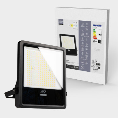 SHADA Flutlicht - 200 W 30.000 lm 3.000 K/4.000 K/5.000 K - San'an LED - schwarz 