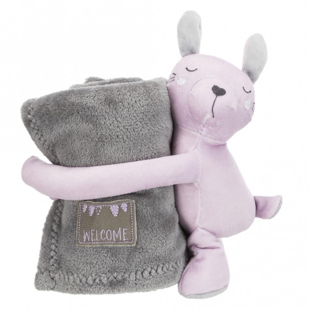 TRIXIE Junior Kuschel-Set Häschen, grau/flieder