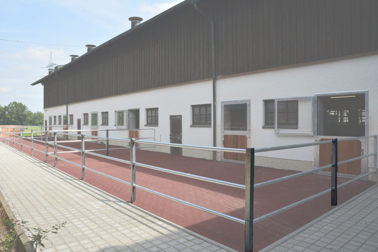 HAU Paddockstandsäule für Eck- und Längsverbindungen
