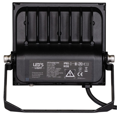 SHADA Flutlicht-LED 30W 5400lm 4000K – Lumileds LED - schwarz