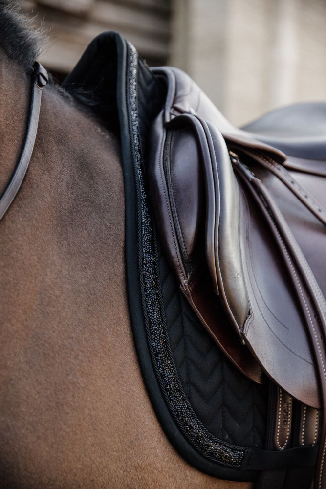 KENTUCKY® HORSEWEAR Schabracke Glitter Stone Springen, schwarz