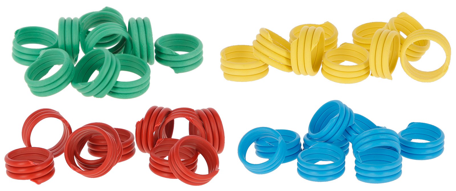 KERBL Spiralringe, farblich gemischt, 100 Stück
