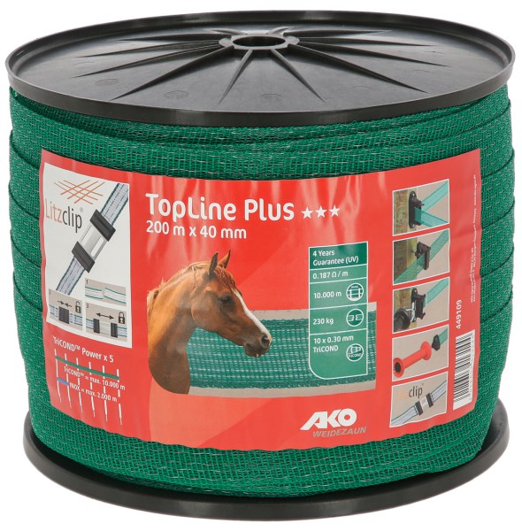 AKO TopLine Plus Weidezaunband, Breite: 40 mm