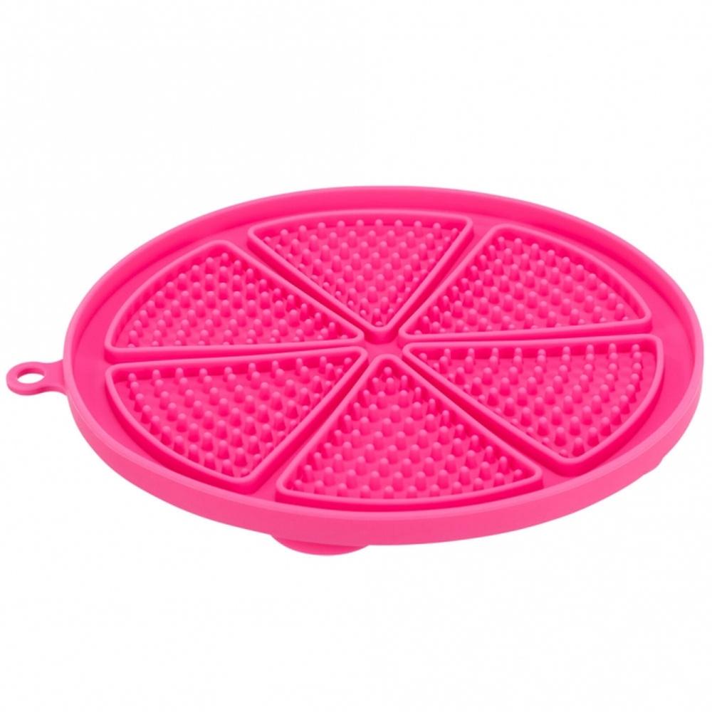TRIXIE Lick’n'Snack Matte rund mit Saugnäpfen, pink