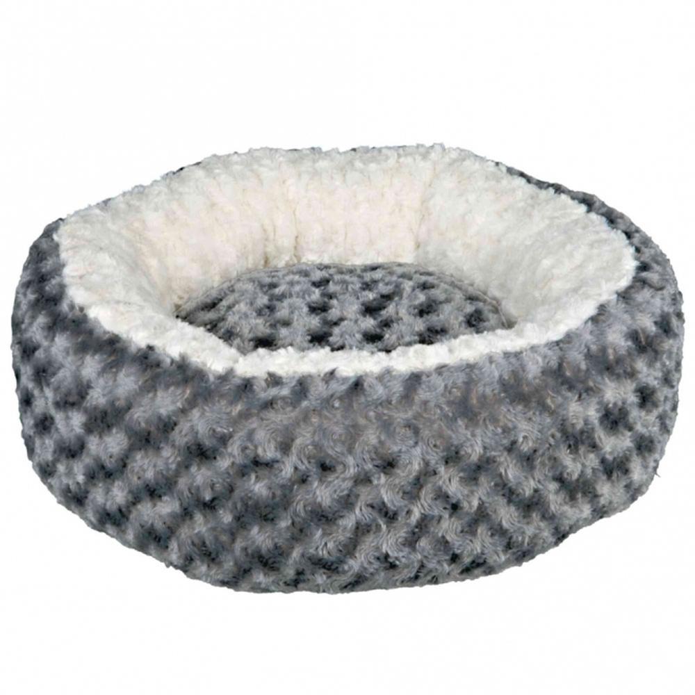 TRIXIE Kuschelbett Kaline, rund, grau/creme