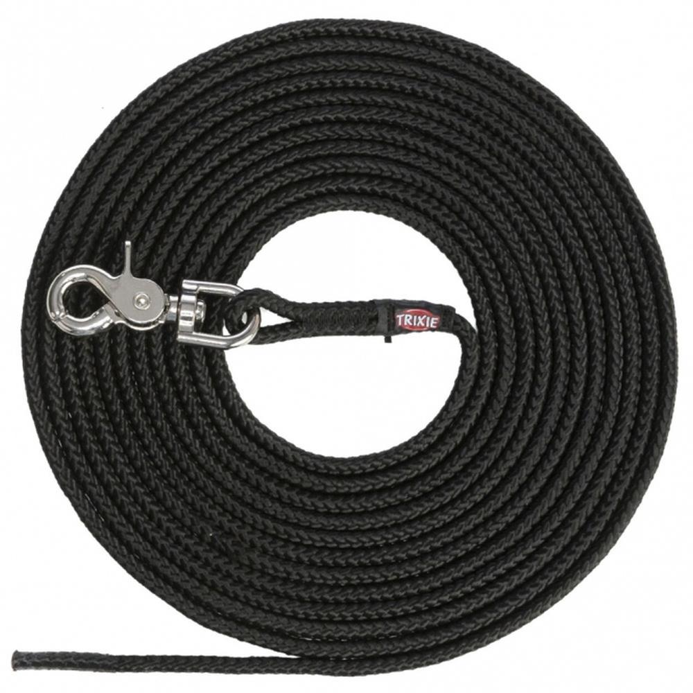 TRIXIE Schleppleine aus Segeltau mit Trigger Snap Hook, rund