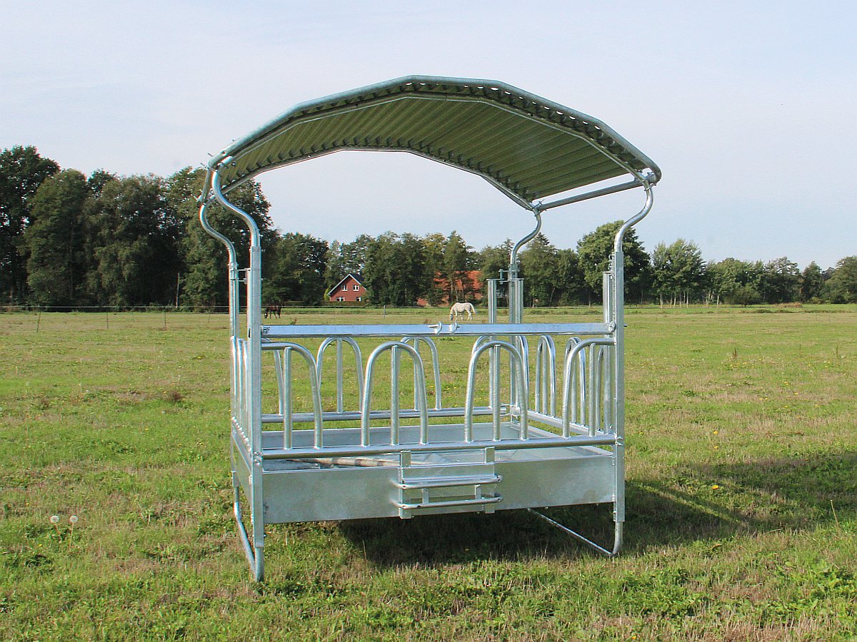 GROWI® Quaderraufe Basic für Rinder 2 x 2 m - Komplett-Paket 