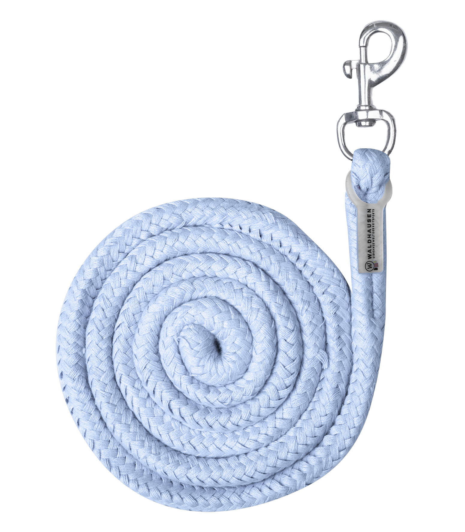 WALDHAUSEN Anbindestrick Plus - Karabinerhaken, pastellblau